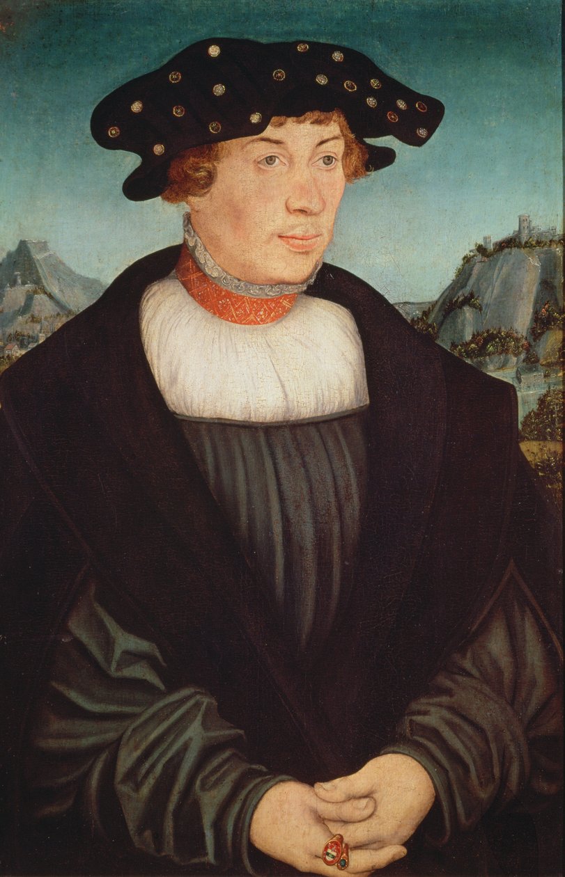 Porträtt av Hans Melber, 1526 av Lucas Cranach the Elder
