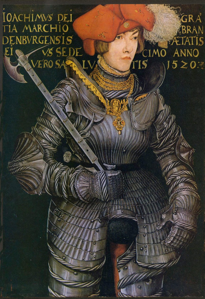 Porträtt av Joachim II. av Brandenburg som kurfurste av Lucas Cranach the Elder