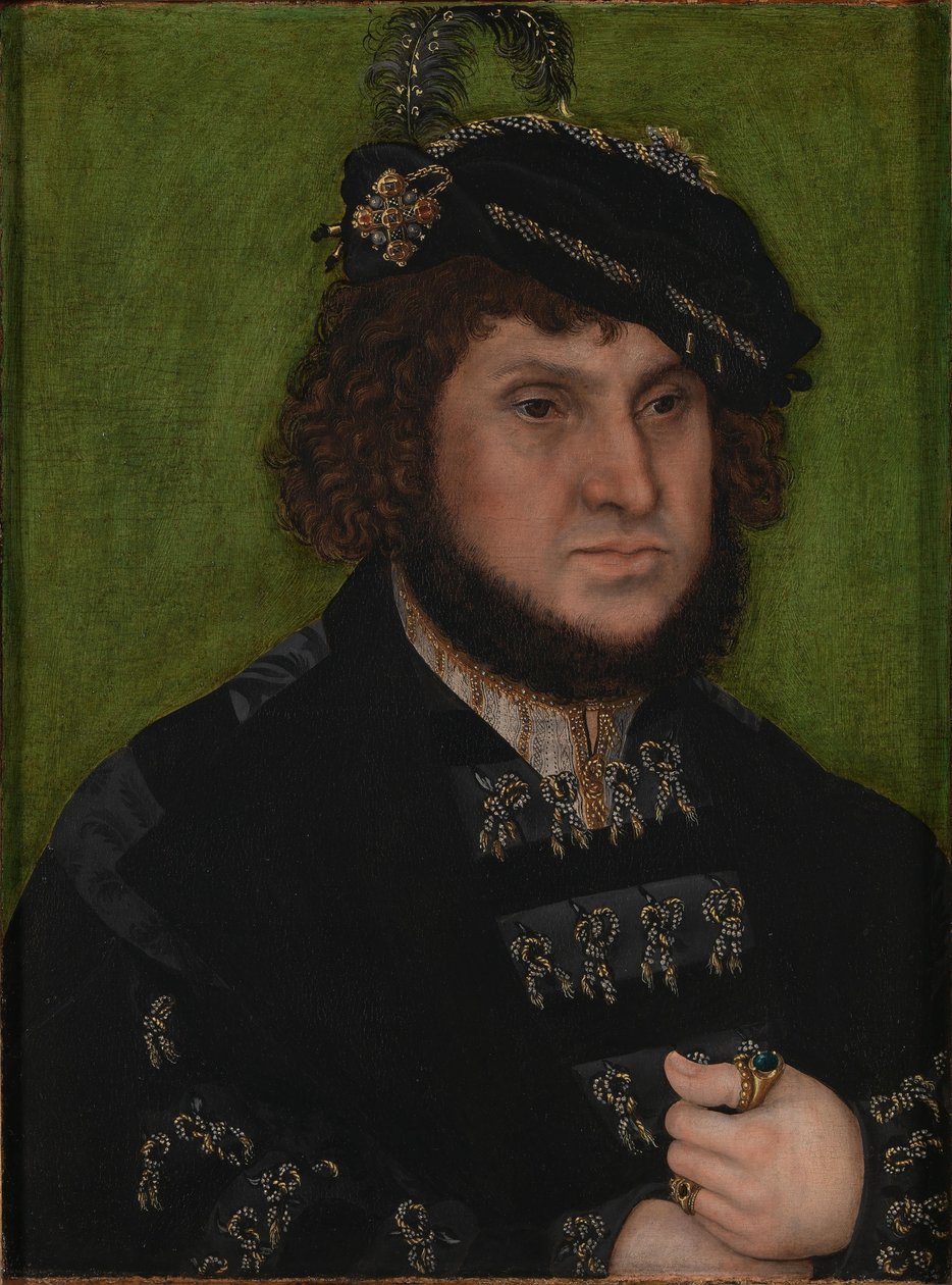 Porträtt av Johan, kurfurste av Sachsen av Lucas Cranach the Elder