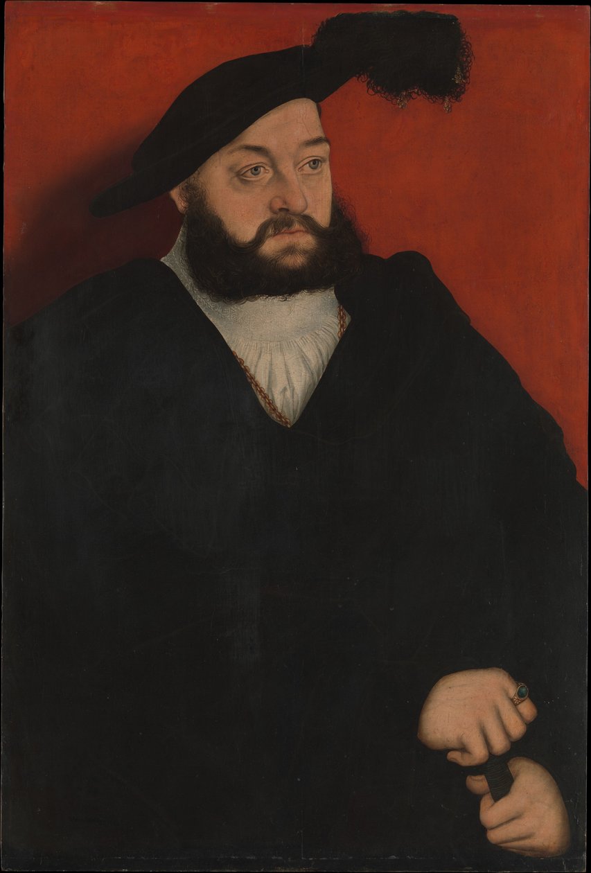 Porträtt av John, arvprins av Sachsen av Lucas Cranach the Elder