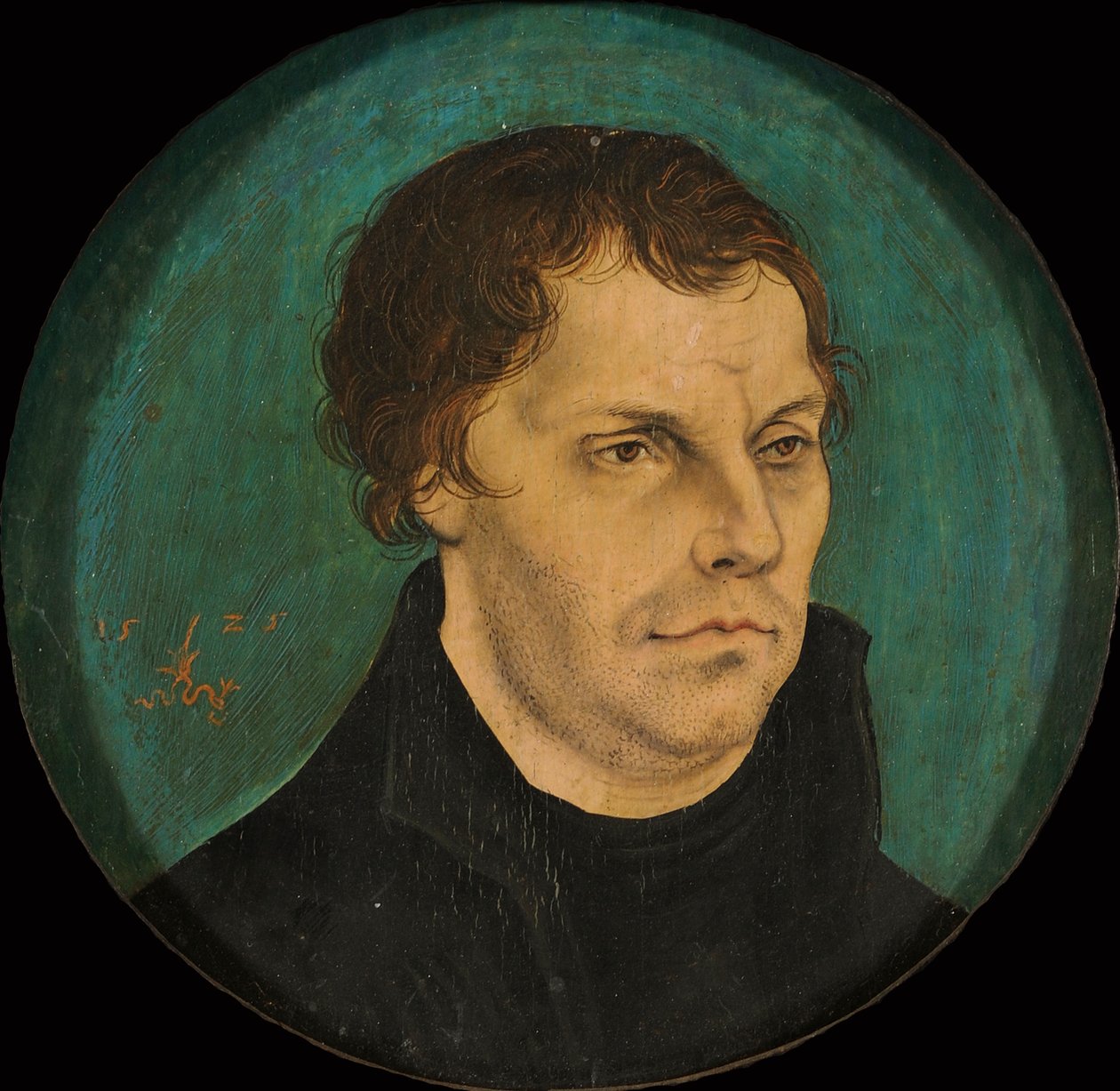 Porträtt av Martin Luther 1483-1546, 1525. av Lucas Cranach the Elder