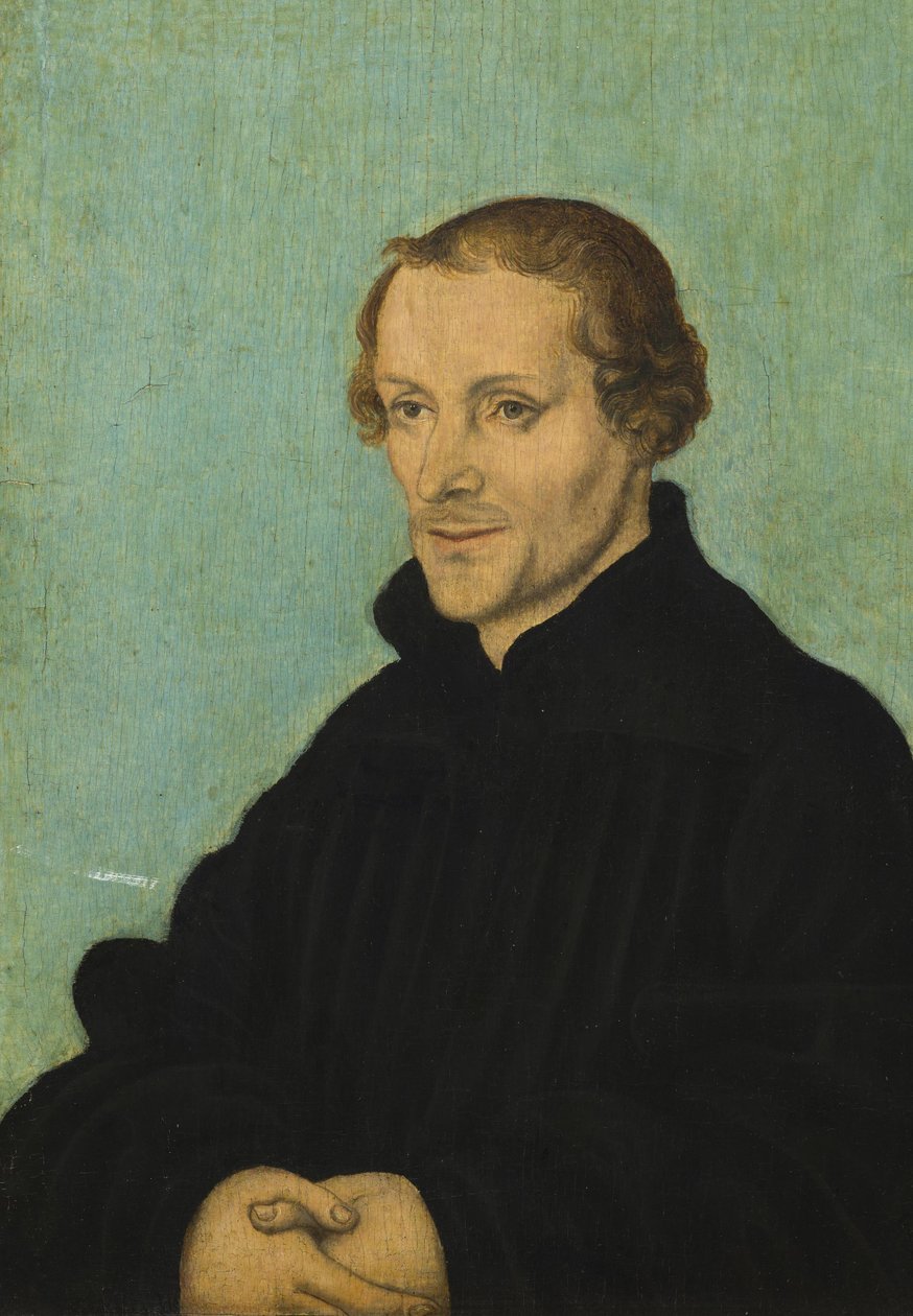 Porträtt av Philipp Melanchton av Lucas Cranach the Elder