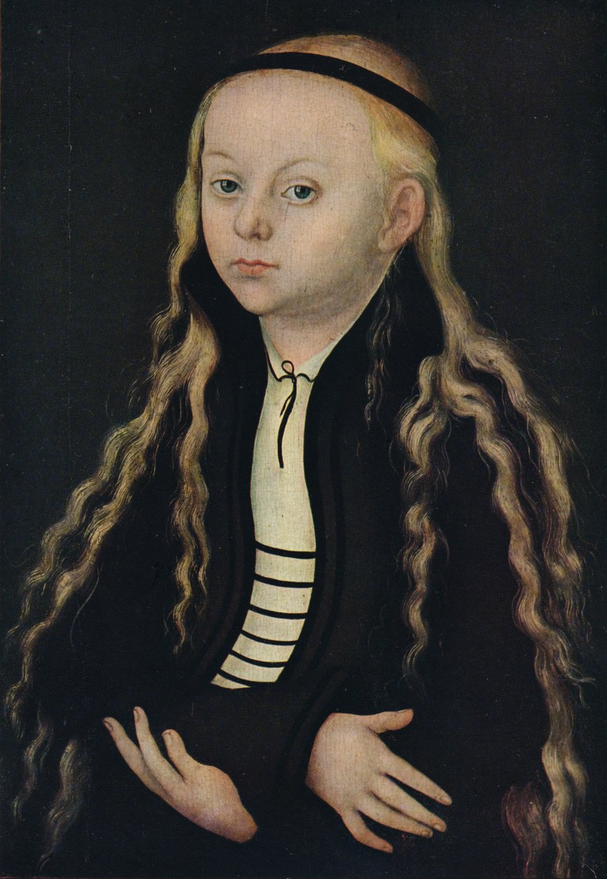 Porträtt av en ung flicka, 1500-talet, 1939 av Lucas Cranach the Elder