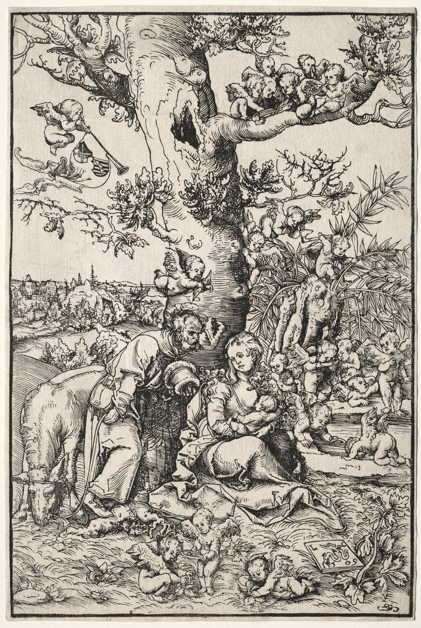 Vila på flykten till Egypten, 1509. av Lucas Cranach the Elder