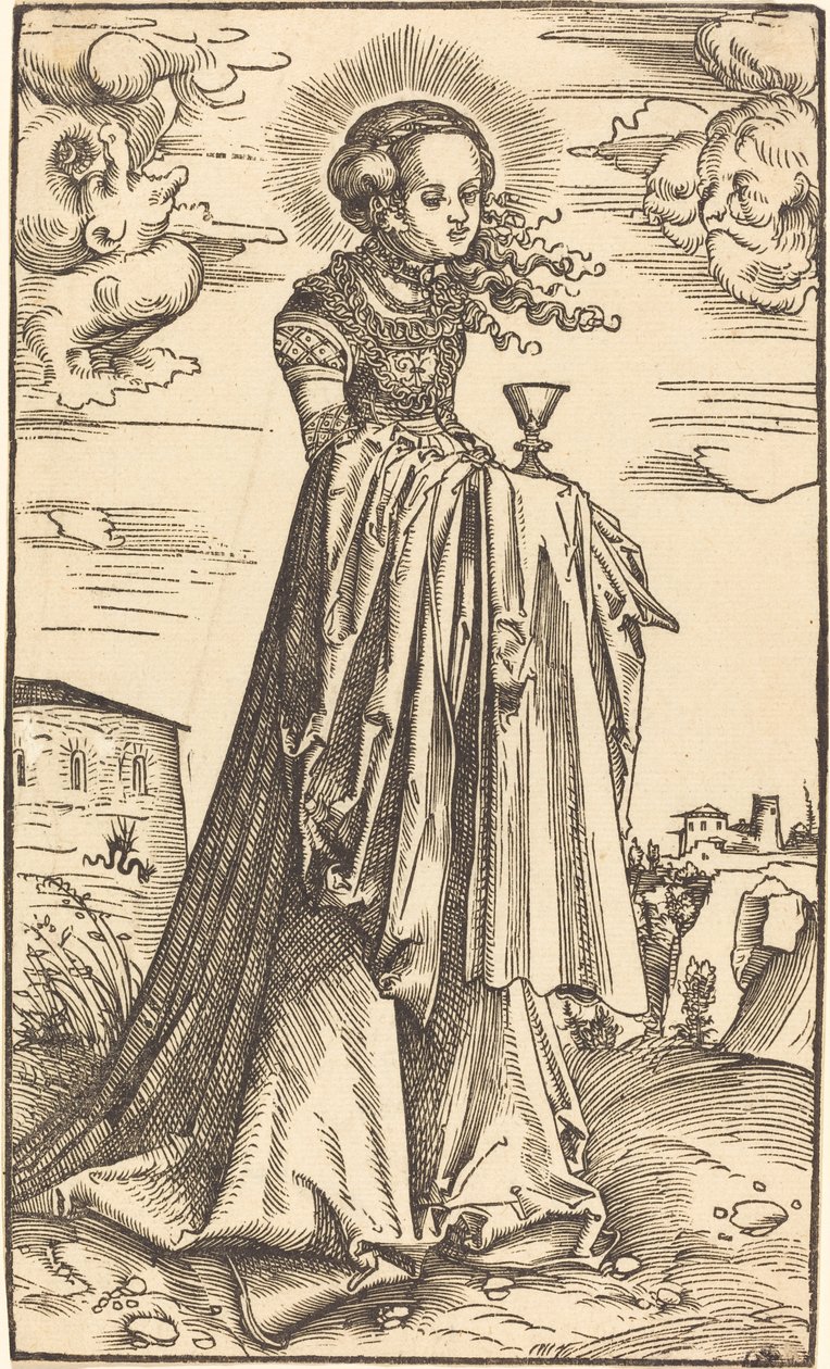 Sankta Barbara av Lucas Cranach the Elder