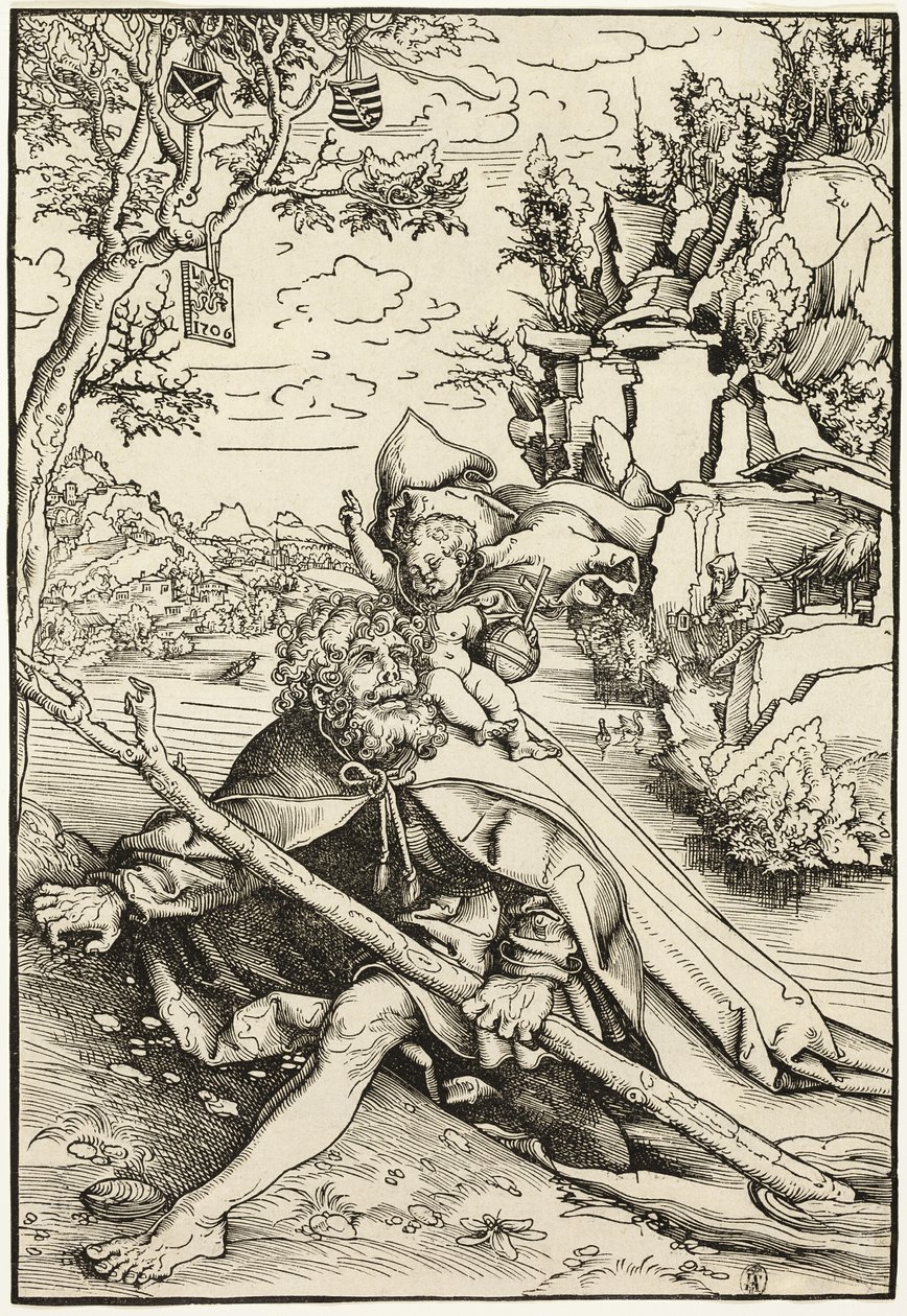 Sankt Kristoffer av Lucas Cranach the Elder
