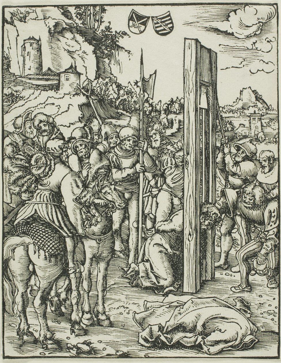 Sankt Matthias, från Apostlarnas martyrium av Lucas Cranach the Elder