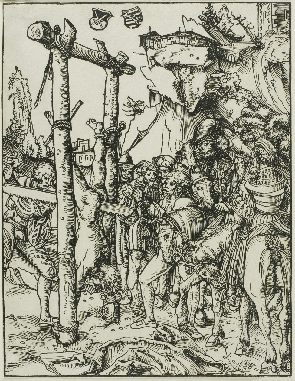 Sankt Simon, från Apostlarnas martyrium av Lucas Cranach the Elder