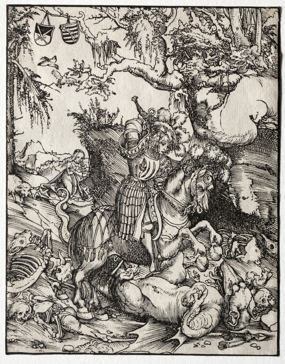 St George Slaying the Dragon, 1500-talet. av Lucas Cranach the Elder