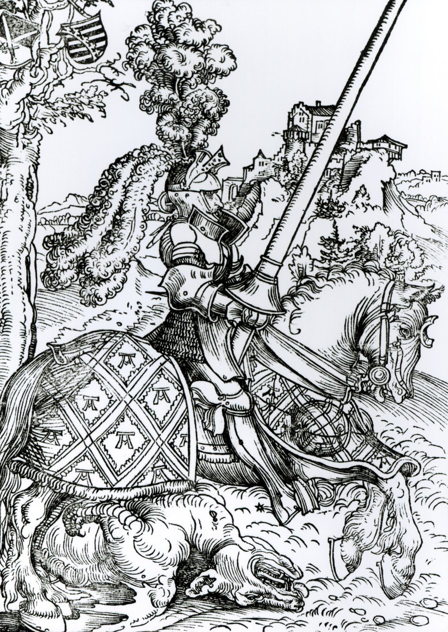 St. George till häst, 1507 av Lucas Cranach the Elder