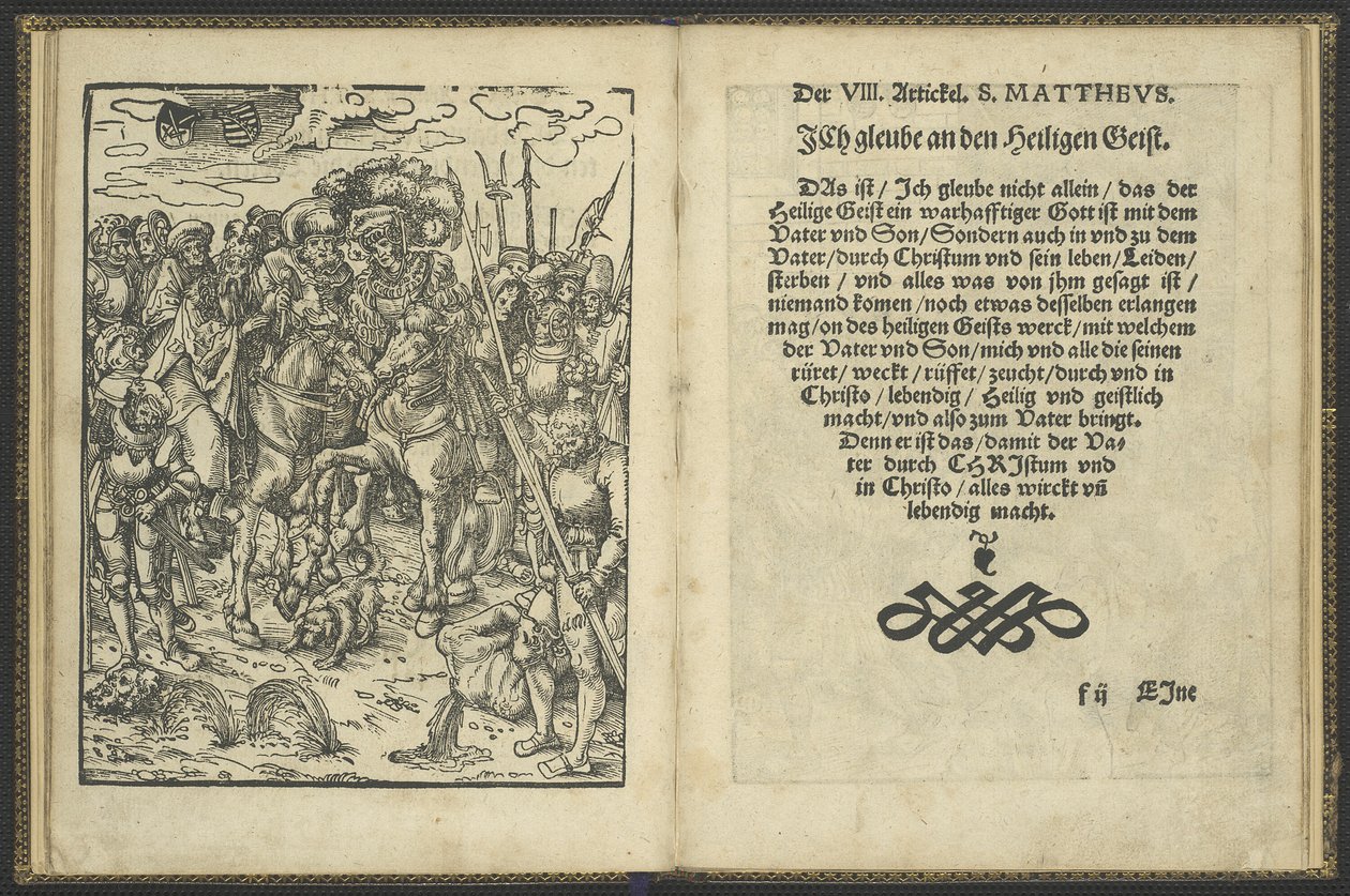 Den apostoliska trosbekännelsen (De heliga apostlarnas symbol) av Lucas Cranach the Elder