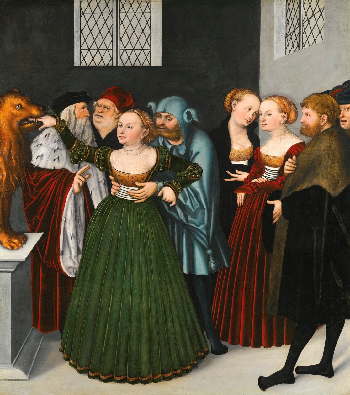 Bocca della Verità (Fabeln om sanningens mun) av Lucas Cranach the Elder