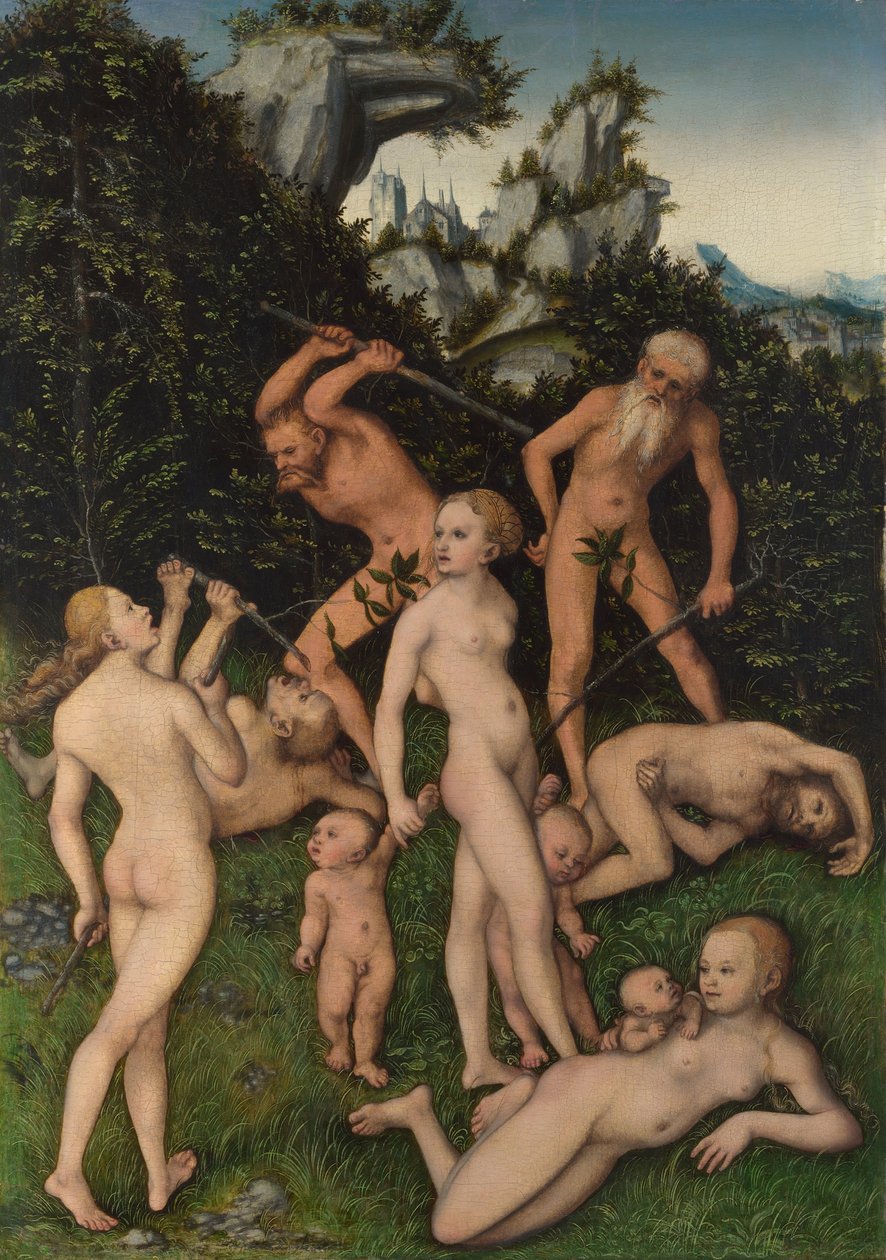Silverålderns slut, ca 1530 av Lucas Cranach the Elder
