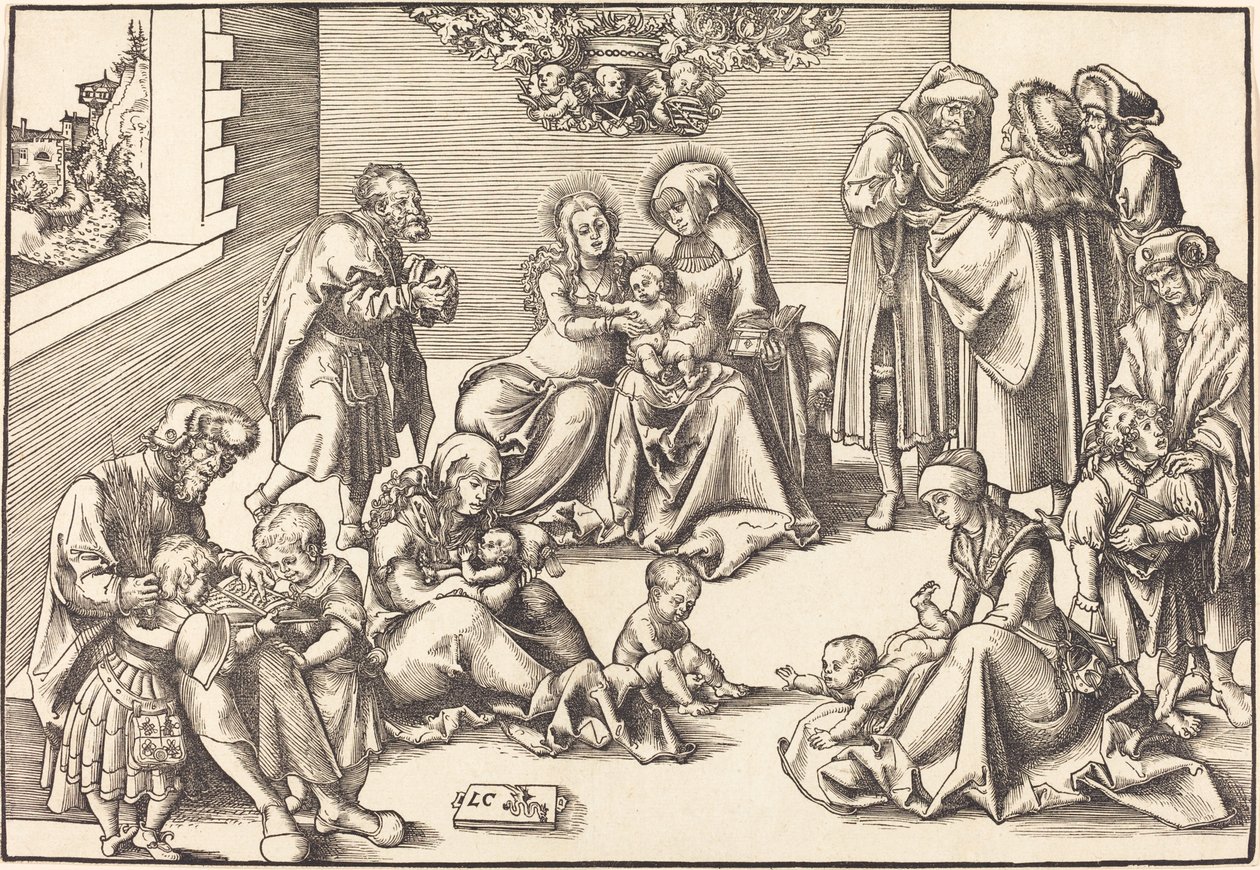 Den heliga släktskapet av Lucas Cranach the Elder