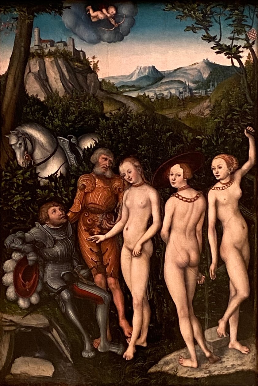 Domen i Paris av Lucas Cranach the Elder