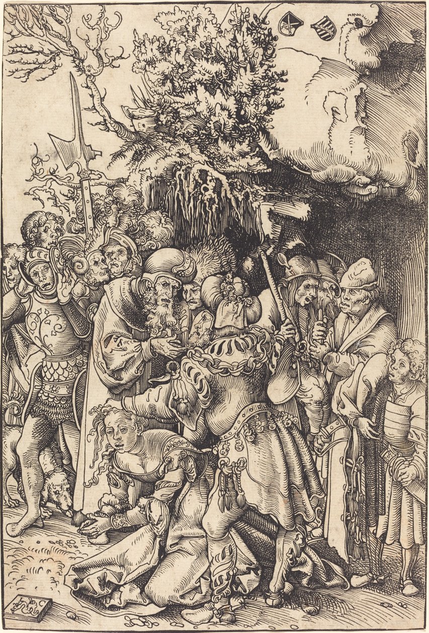 Sankt Barbaras martyrskap av Lucas Cranach the Elder