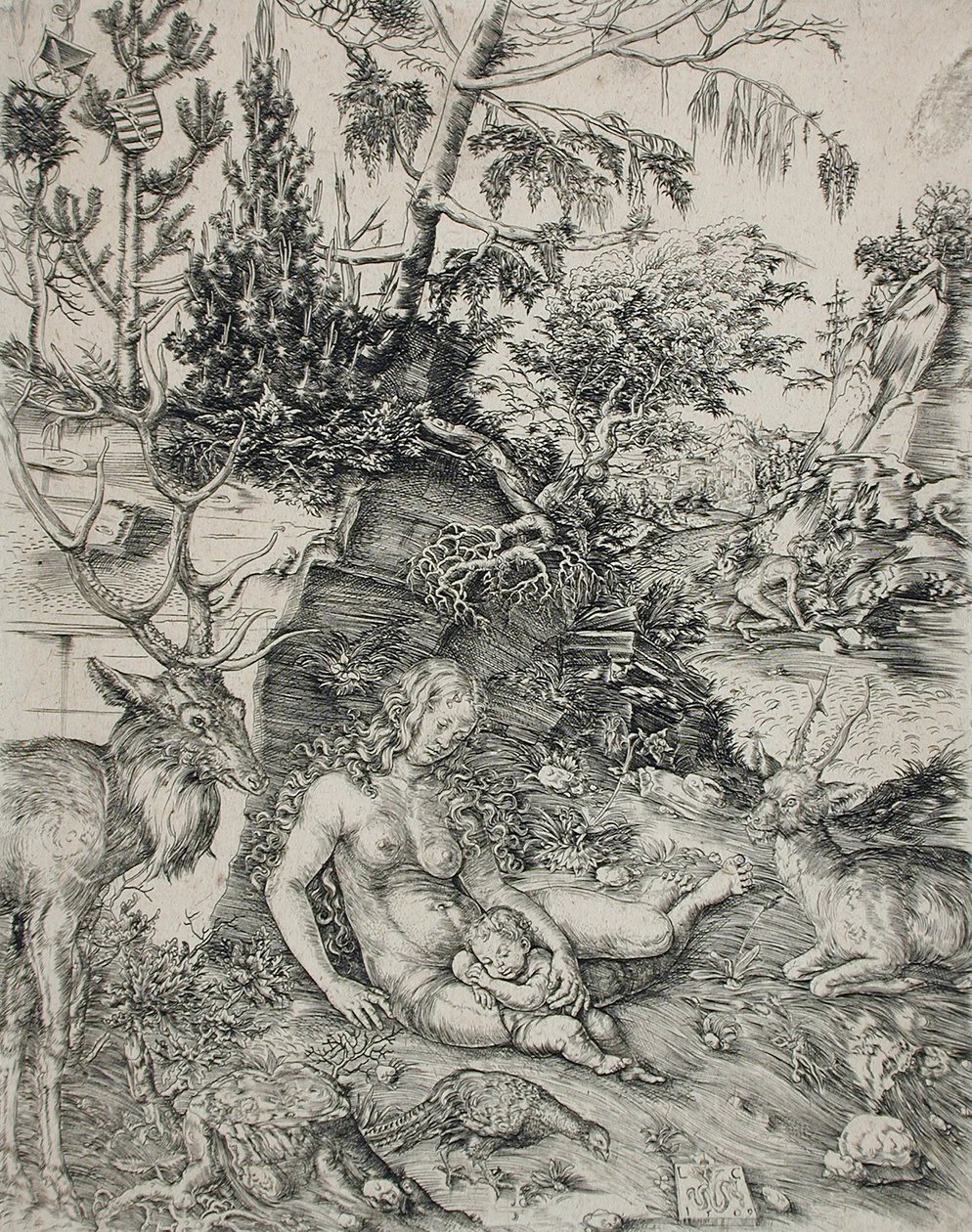 Den helige Johannes Chrysostomos botgöring av Lucas Cranach the Elder