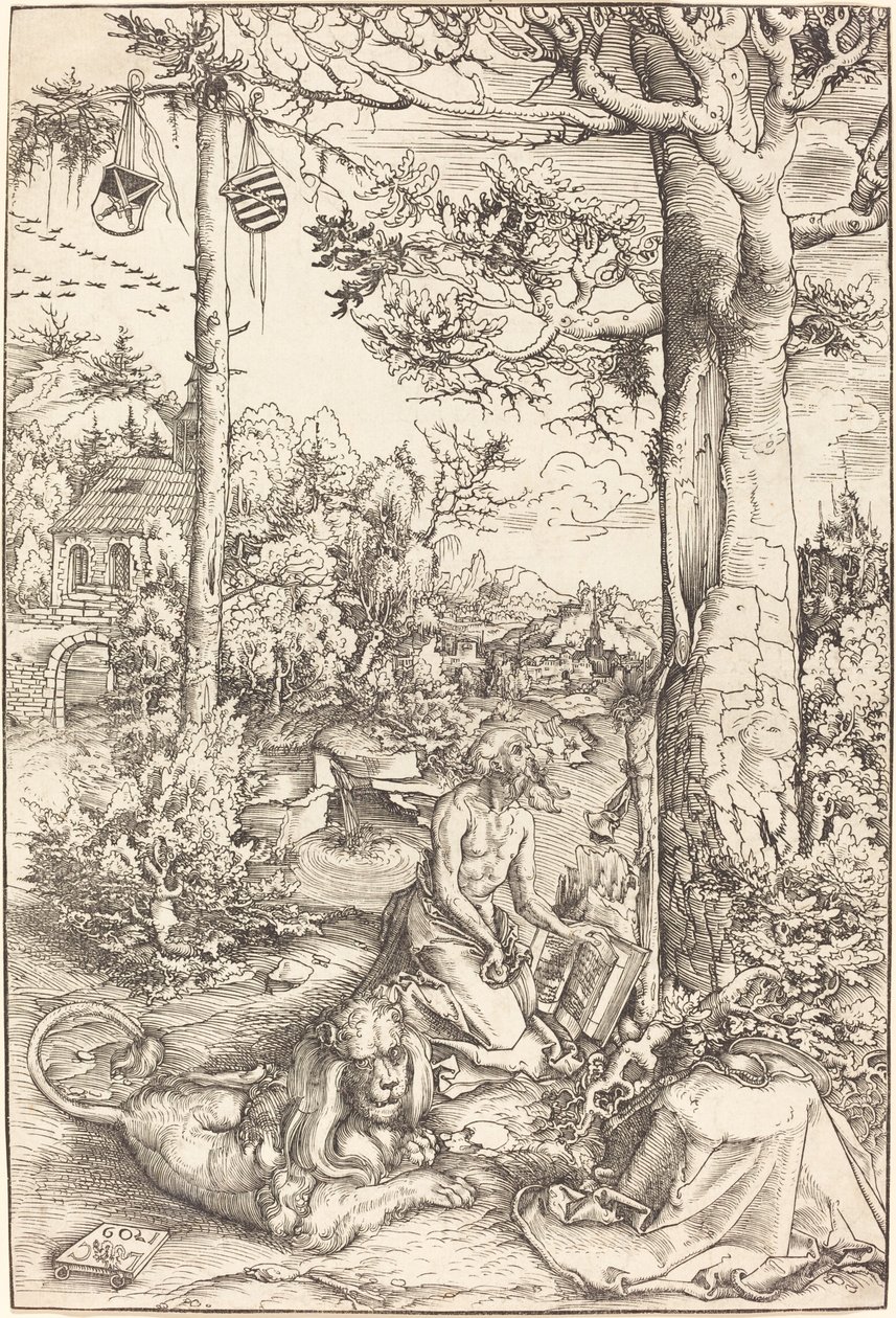 Sankt Hieronymus ånger av Lucas Cranach the Elder