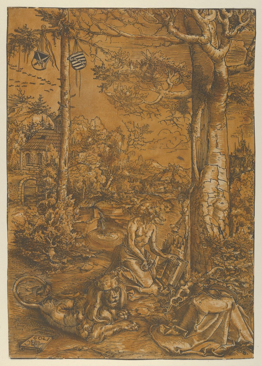 The Penitence of St. Hieronymus, 1509. av Lucas Cranach the Elder