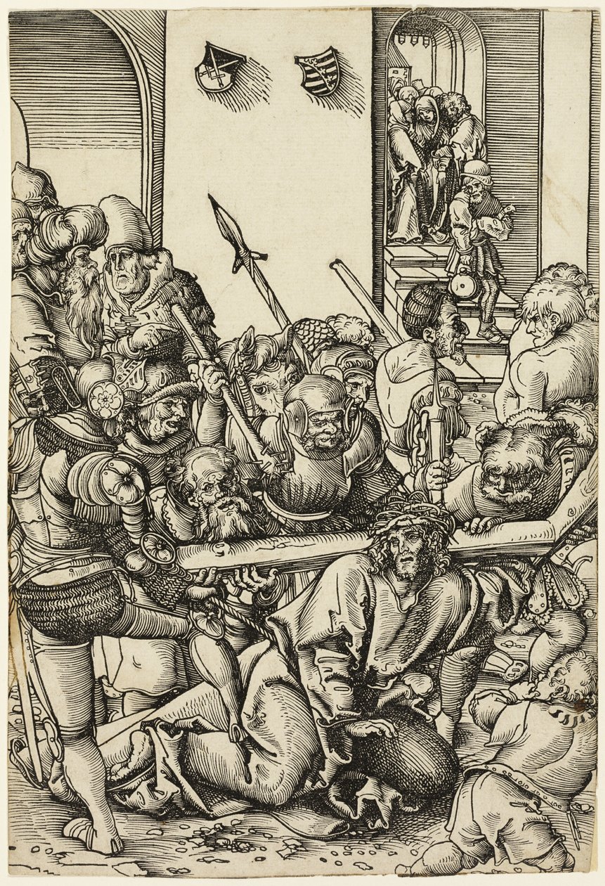 Vägen till Golgata, från Passionshistorien av Lucas Cranach the Elder