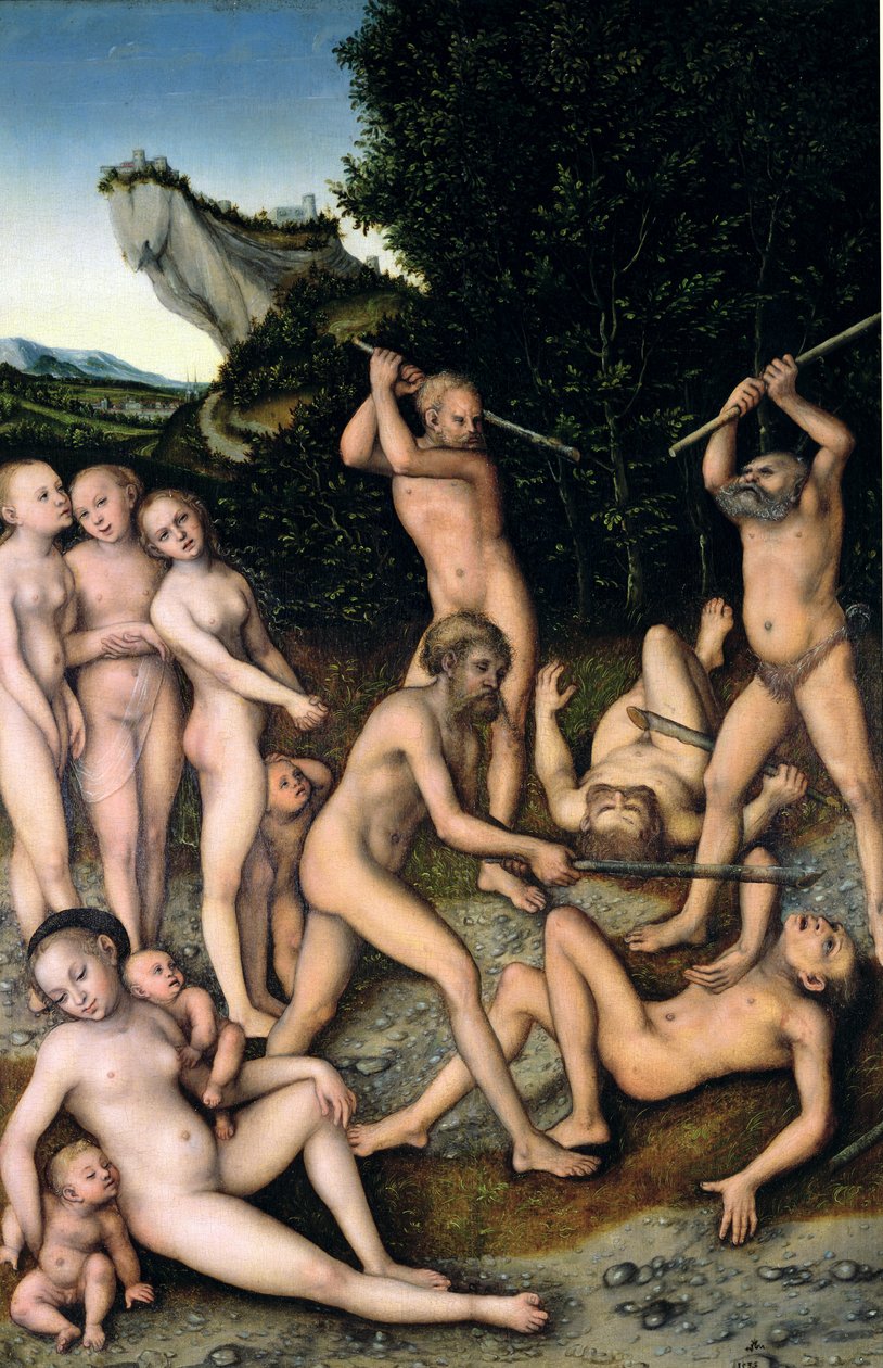 Silveråldern eller effekterna av svartsjuka, 1535 av Lucas Cranach the Elder