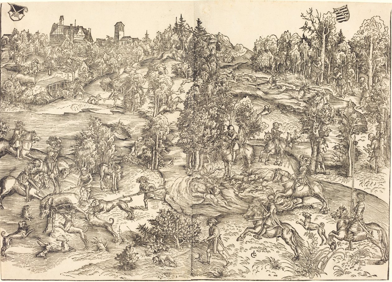 Stagjakten av Lucas Cranach the Elder