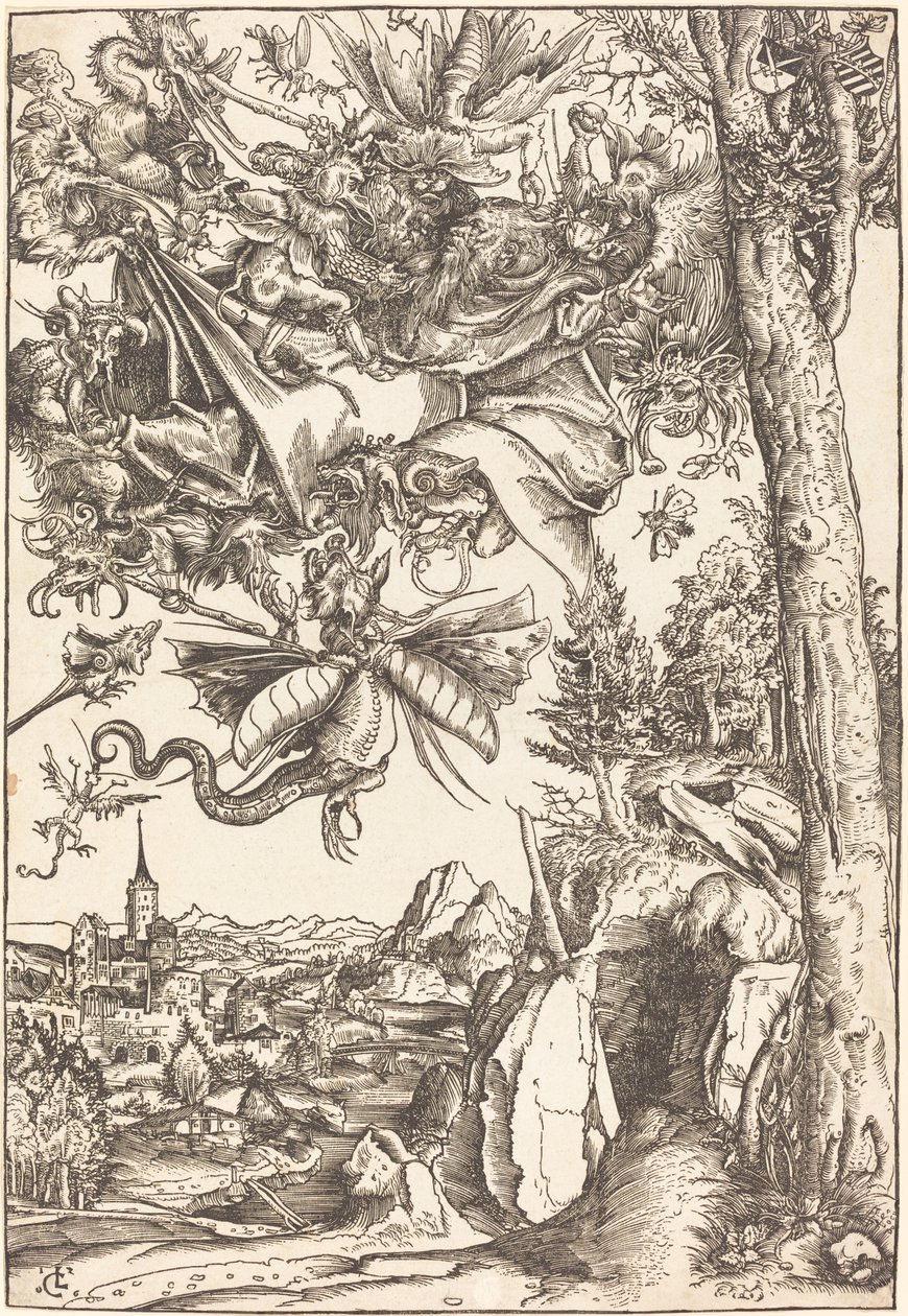 Sankt Antonius frestelse av Lucas Cranach the Elder