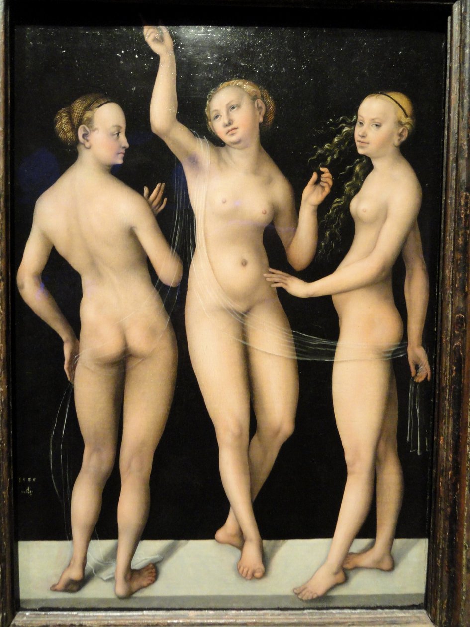 De tre nådegåvorna av Lucas Cranach the Elder