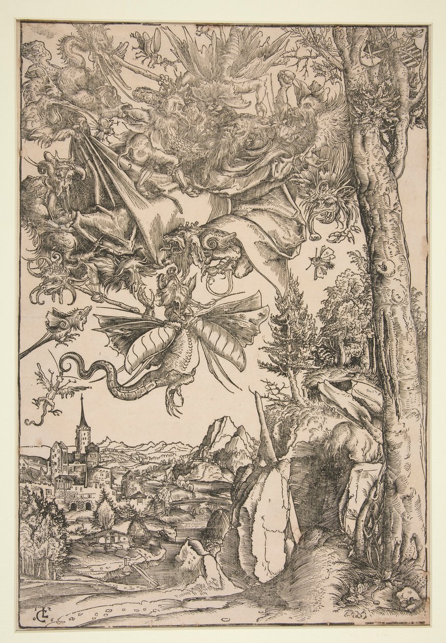 Sankt Antonius vedermödor av Lucas Cranach the Elder