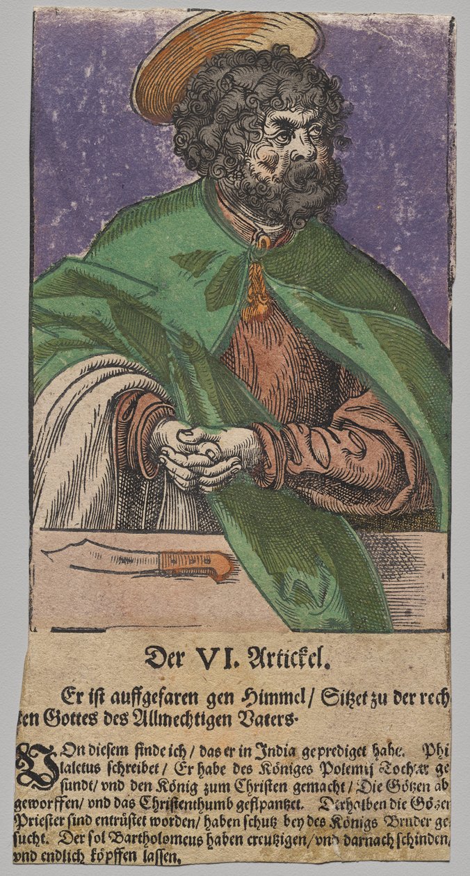 Bartolomeus från Kristus, apostlarna och den helige Paulus av Lucas Cranach the Elder, After