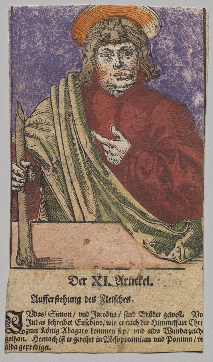 Judas från Kristus, apostlarna och den helige Paulus av Lucas Cranach the Elder, After