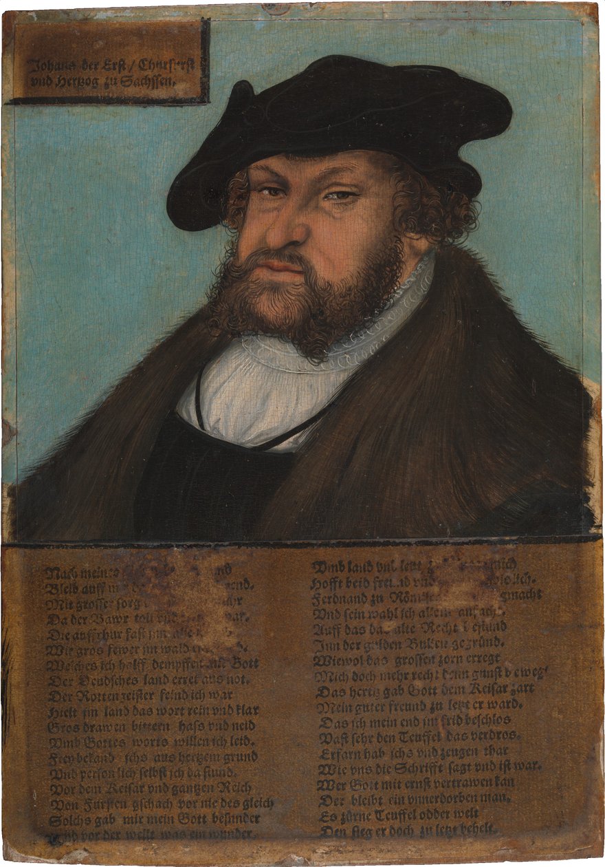 Johann I (1468-1532), den konstante, kurfurste av Sachsen av Lucas Cranach the Elder and workshop