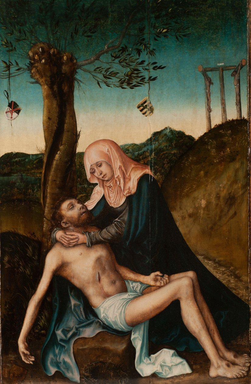 Slovakiska: Pieta Pieta under korset av Lucas Cranach the Elder and workshop