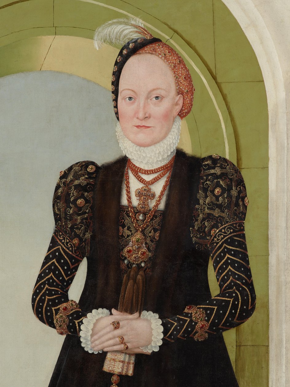 Anna av Danmark, hertiginna av Sachsen av Lucas Cranach the Younger