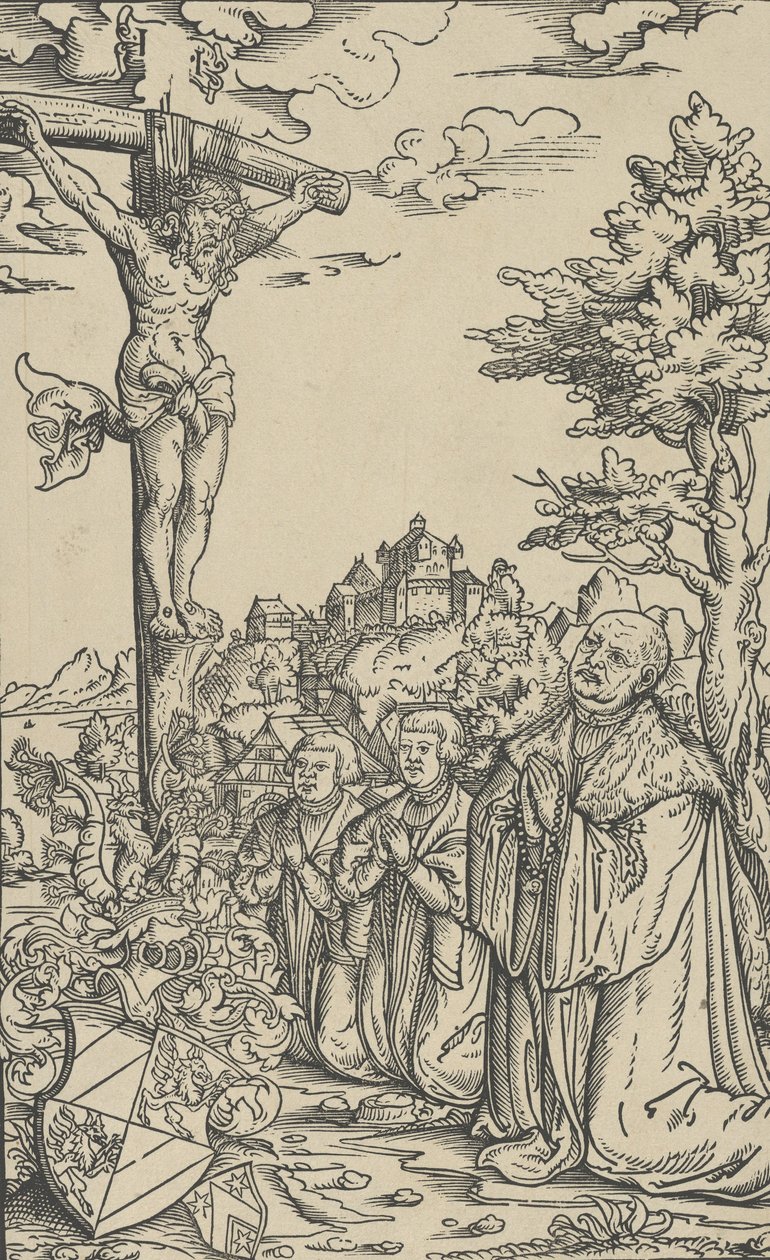 Bokskylt av Christoph Scheurl, 1500-talet av Lucas Cranach the Younger  