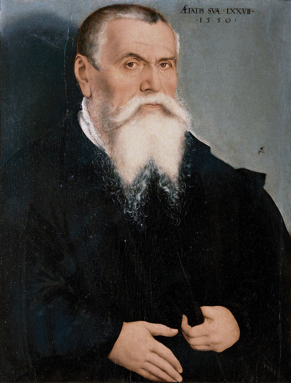 Italiensk:  Ritratto di Lucas Cranach il Vecchio Porträtt av Lucas Cranach den äldre av Lucas Cranach the Younger