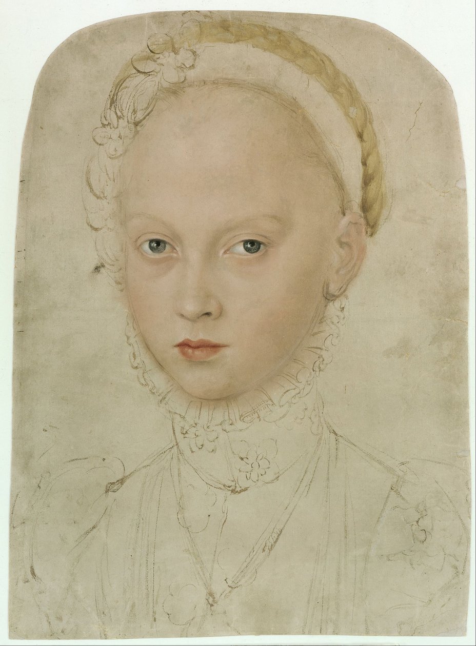 Porträtt av prinsessan Elisabeth av Sachsen av Lucas Cranach the Younger