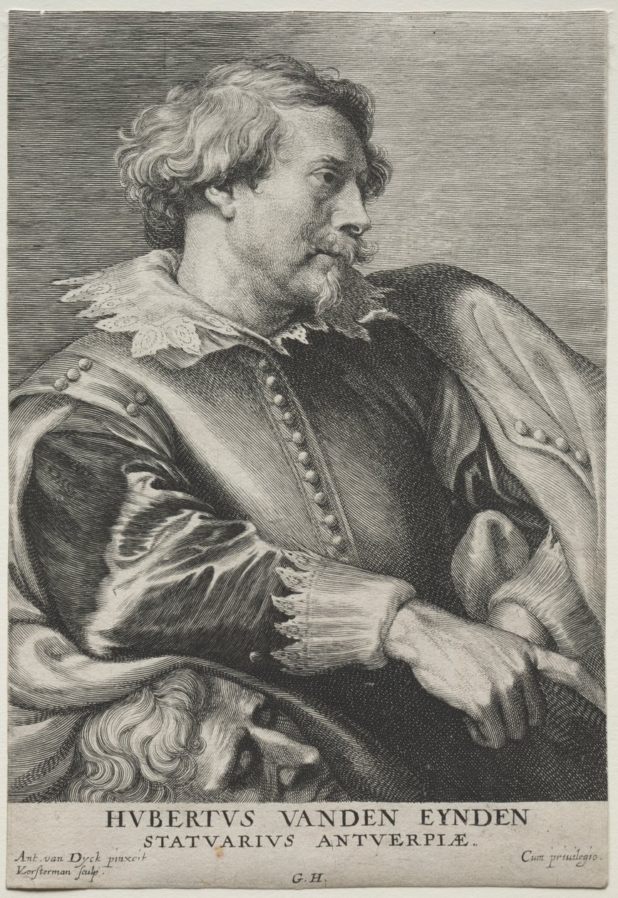 Porträtt av Hubert van den Eyden av Lucas Emil Vorsterman