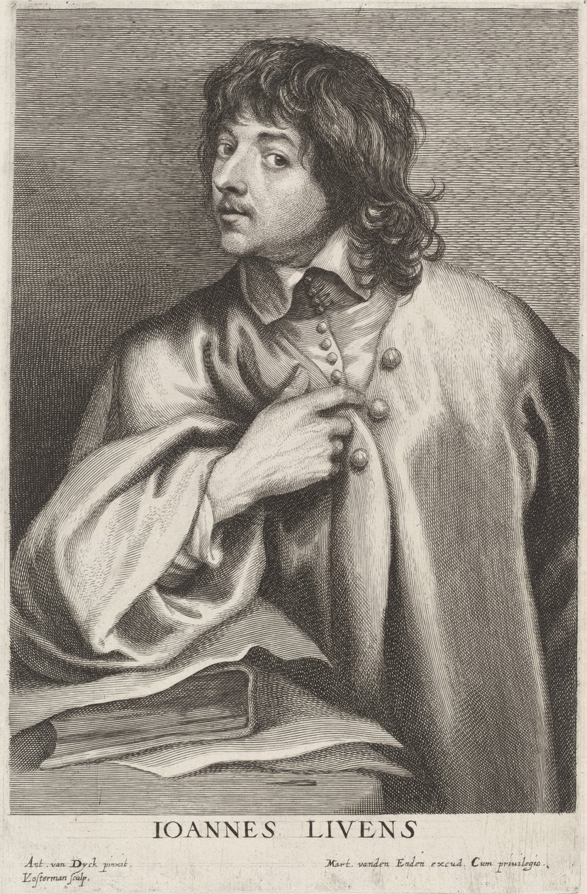 John Lievens av Lucas Emil Vorsterman after Sir Anthony van Dyck