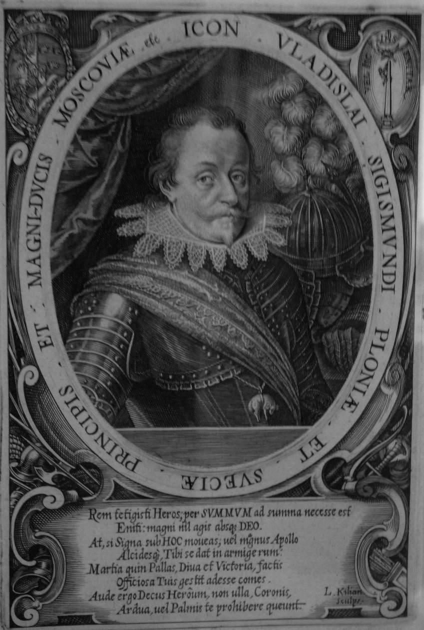 Kung Wladyslaw IV Vasa av Polen 1595-1648, tsar av Ryssland, före 1632 av Lucas Kilian