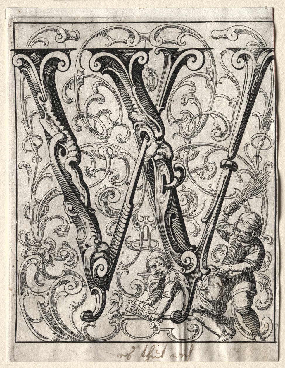 Nytt ABC-häfte: W, 1627. av Lucas Kilian
