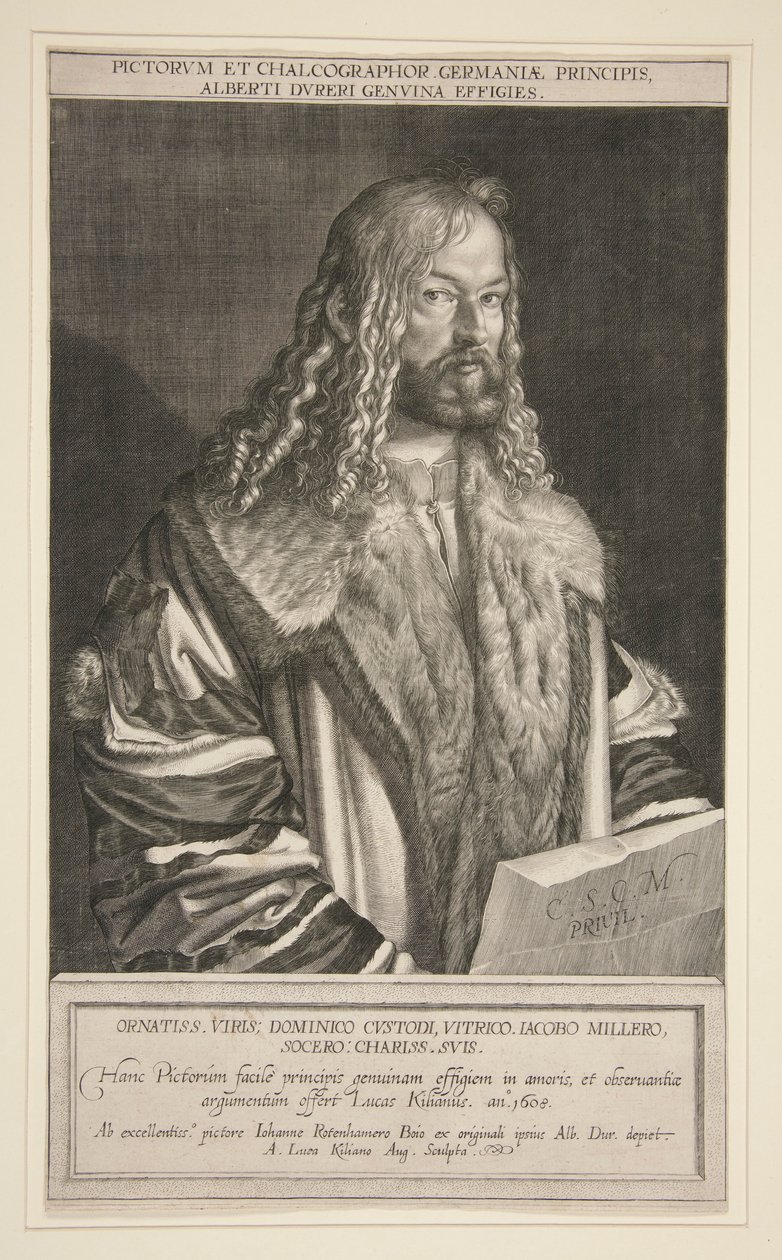 Porträtt av Albrecht Durer av Lucas Kilian