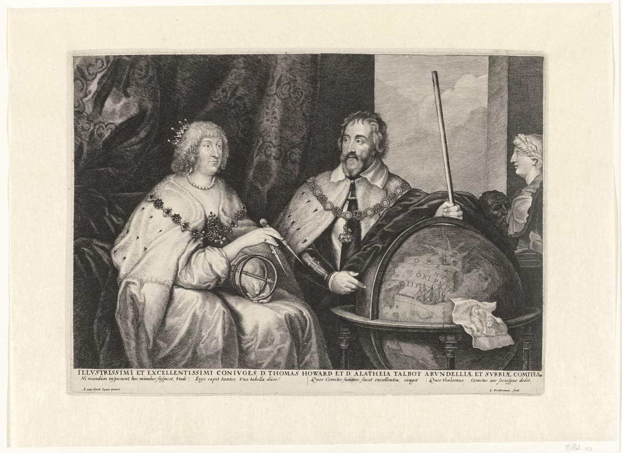 Thomas Howard, 2:e jarl av Arundel och hans fru Alatheia Talbot av Lucas Vorsterman (I)