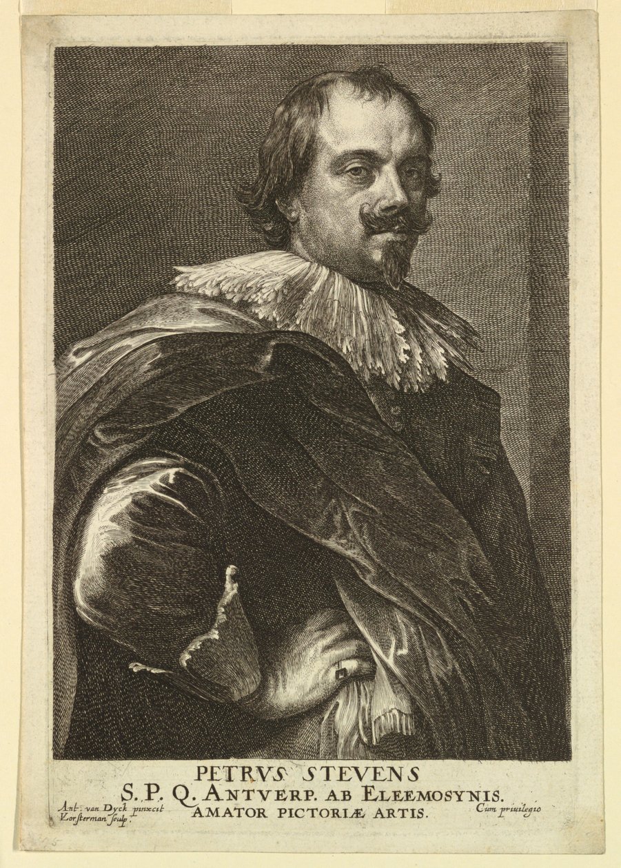 Porträtt av Peter Stevens, från Icons of Princes of Men av Lucas Vorsterman