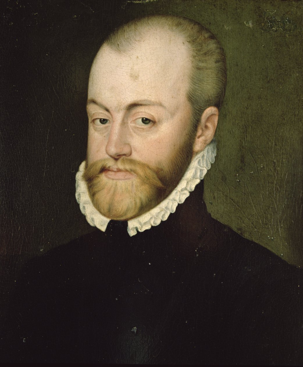 Porträtt av Filip II (1527-1598), kung av Spanien (olja på duk) av Lucas de Heere