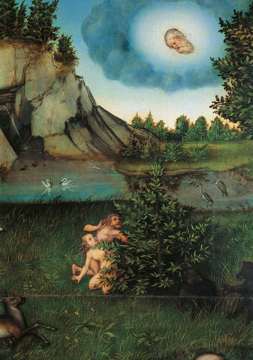 Detalj av paradiset, ca 1530 (olja på panel) av Lucas the Elder Cranach