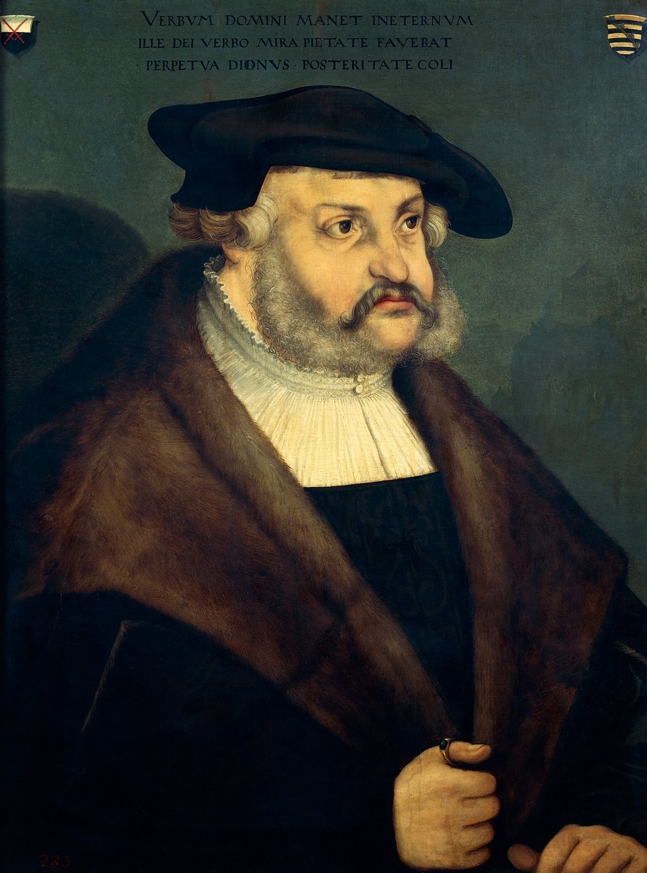 Fredrik III av Sachsen, känd som Wise (Torgau av Lucas the Elder Cranach