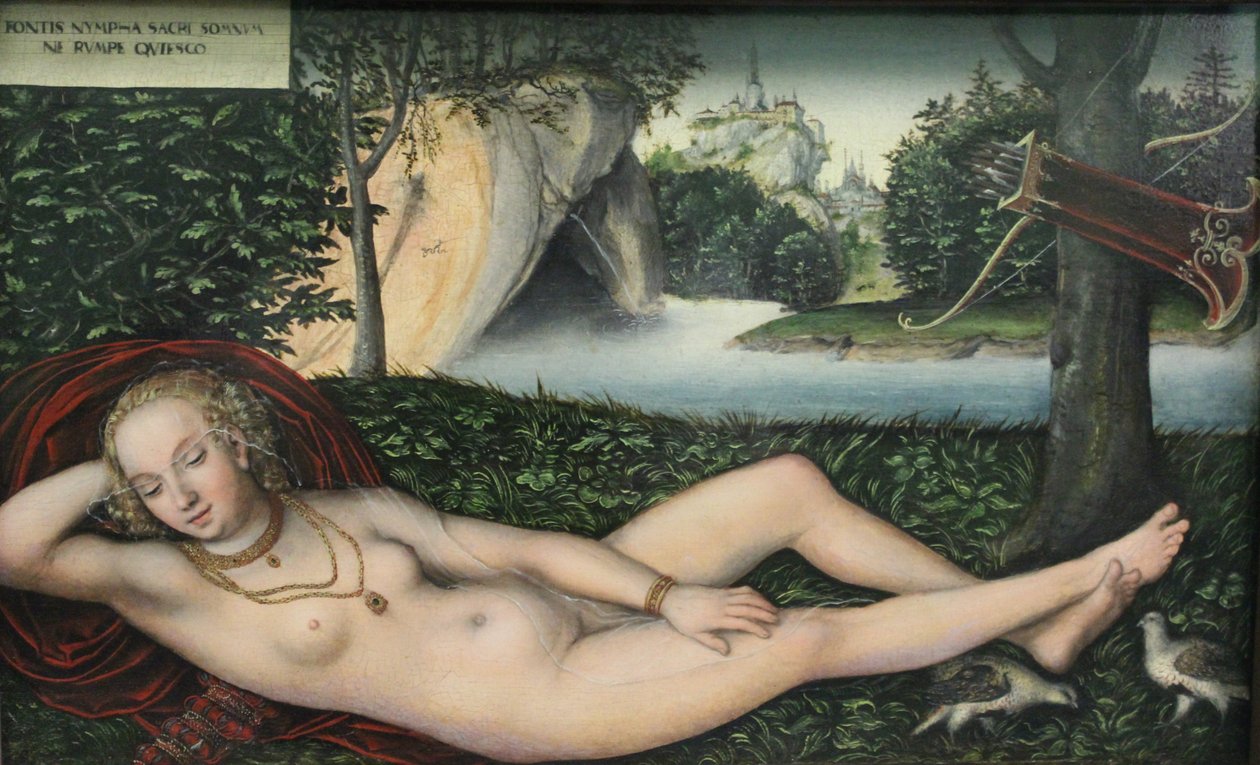 Nymf vid källan, efter 1537 (olja på ek) av Lucas the Elder Cranach