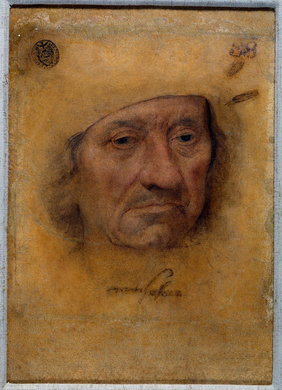 Porträtt av doktor Petrus von Clapis Teckning i pastell av Bruyn från skolan för Lucas Cranach den Gamle (eller den äldre) av Lucas the Elder Cranach