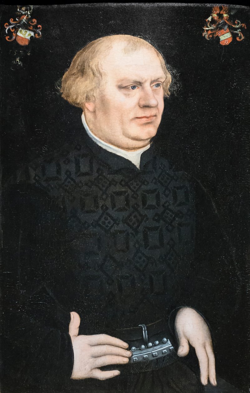 Porträtt av en man av Lucas the Elder Cranach